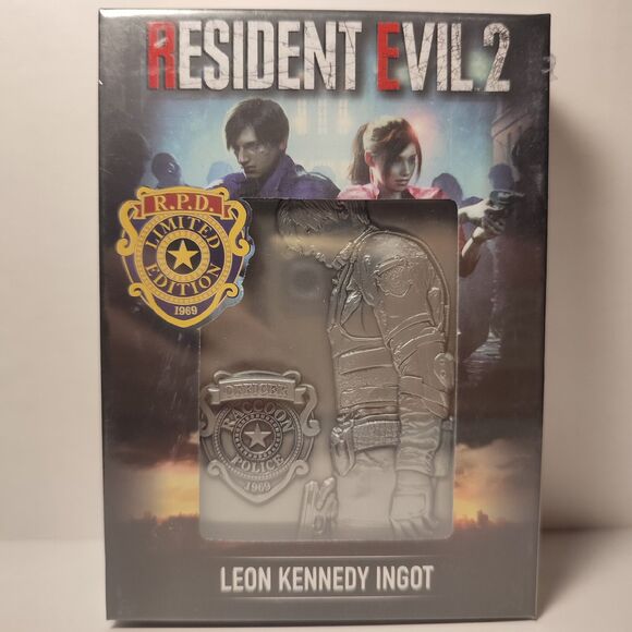 Resident Evil 2 Leon Kennedy & Claire Redfield Ingots Set 2 Official Figurines - Picture 2 of 7